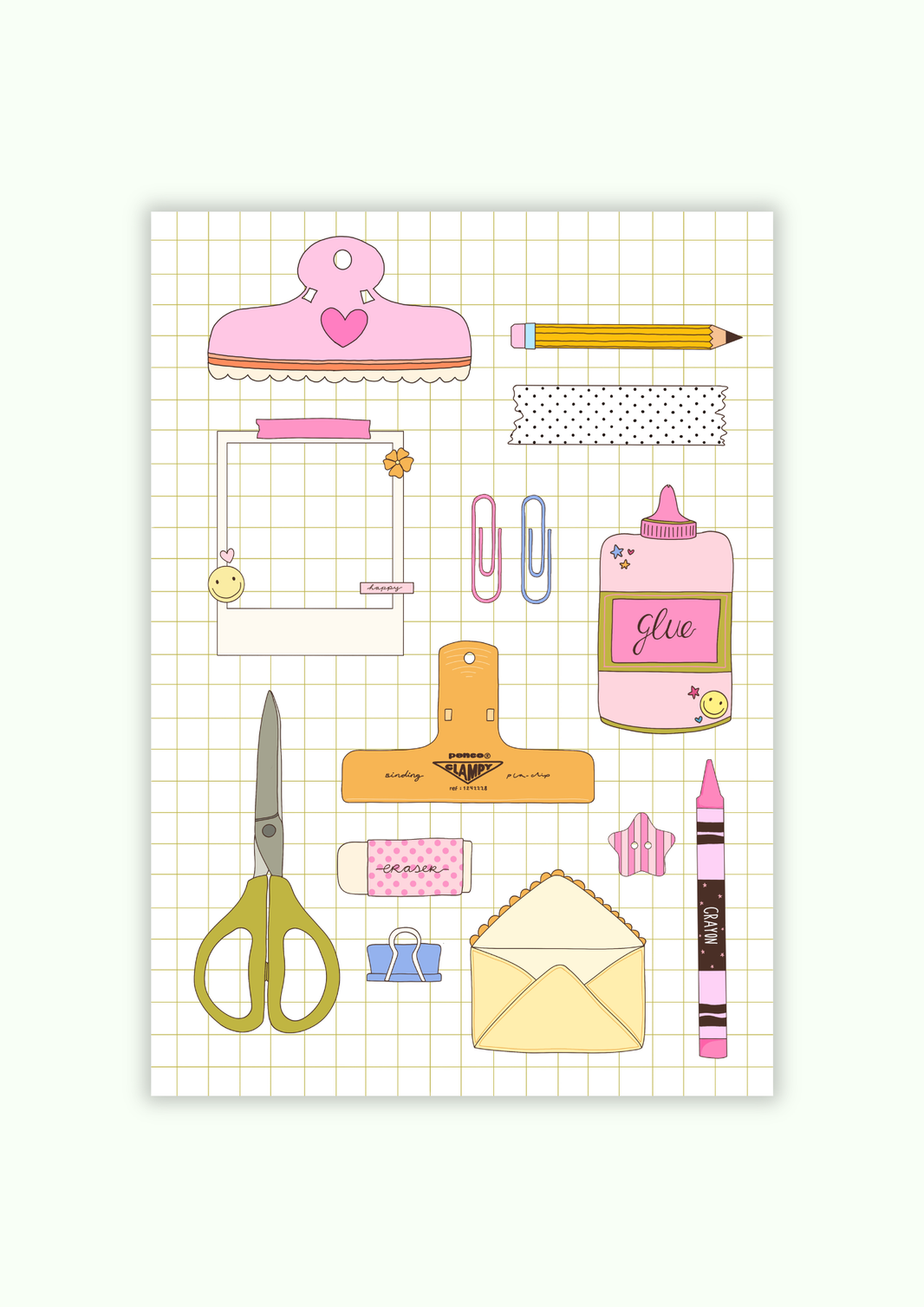 Stickervel A5 - Journal Supplies